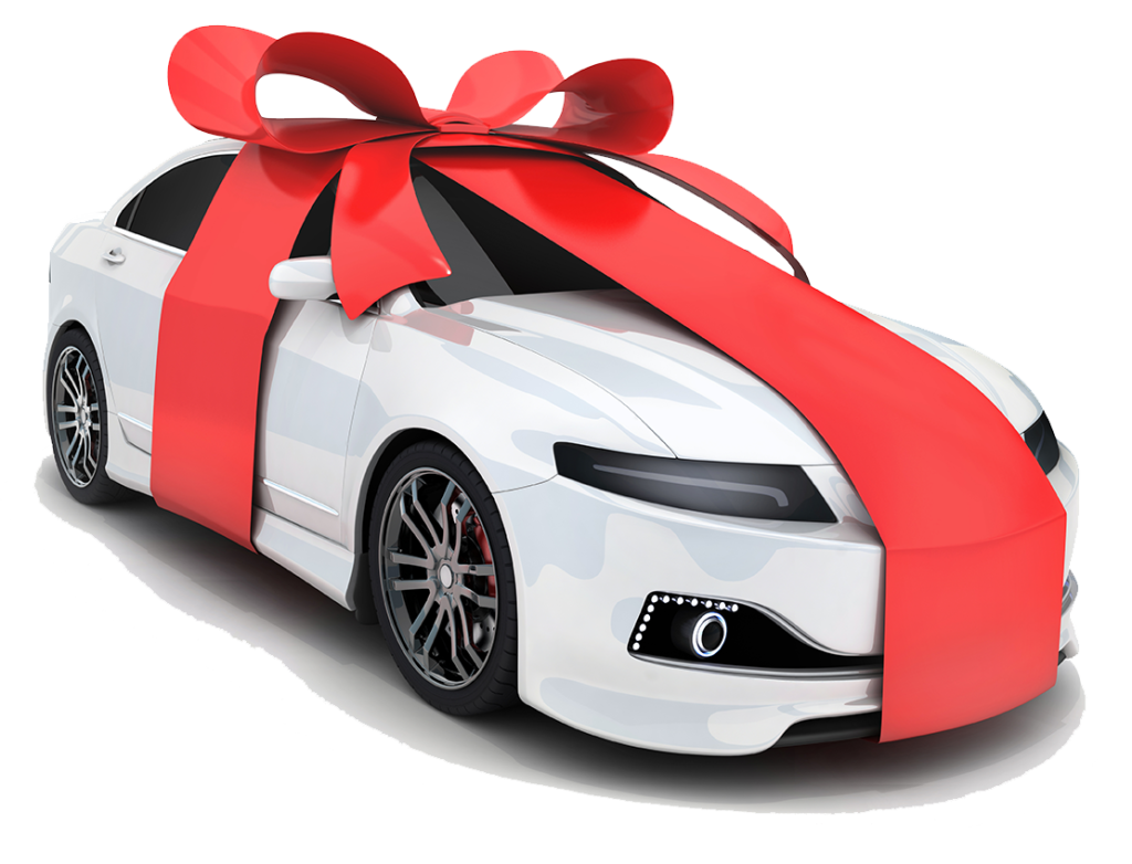 Получить машину в подарок. Машина в подарок. Машина с бантом в подарок. Бант на машину. Машина в подарочной ленте.
