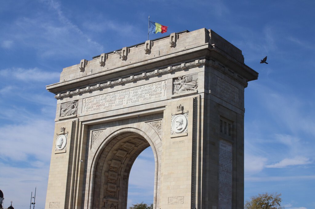 ארקול דה טריומף, שער הנצחון בבוקרסט רומניה. קרדיט PIXABAY